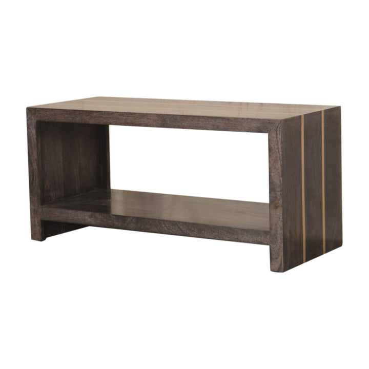 Mid-Century Modern Cairo Coffee Table - Solid Mango Wood Center Table for Living Room - product view 3 showing...