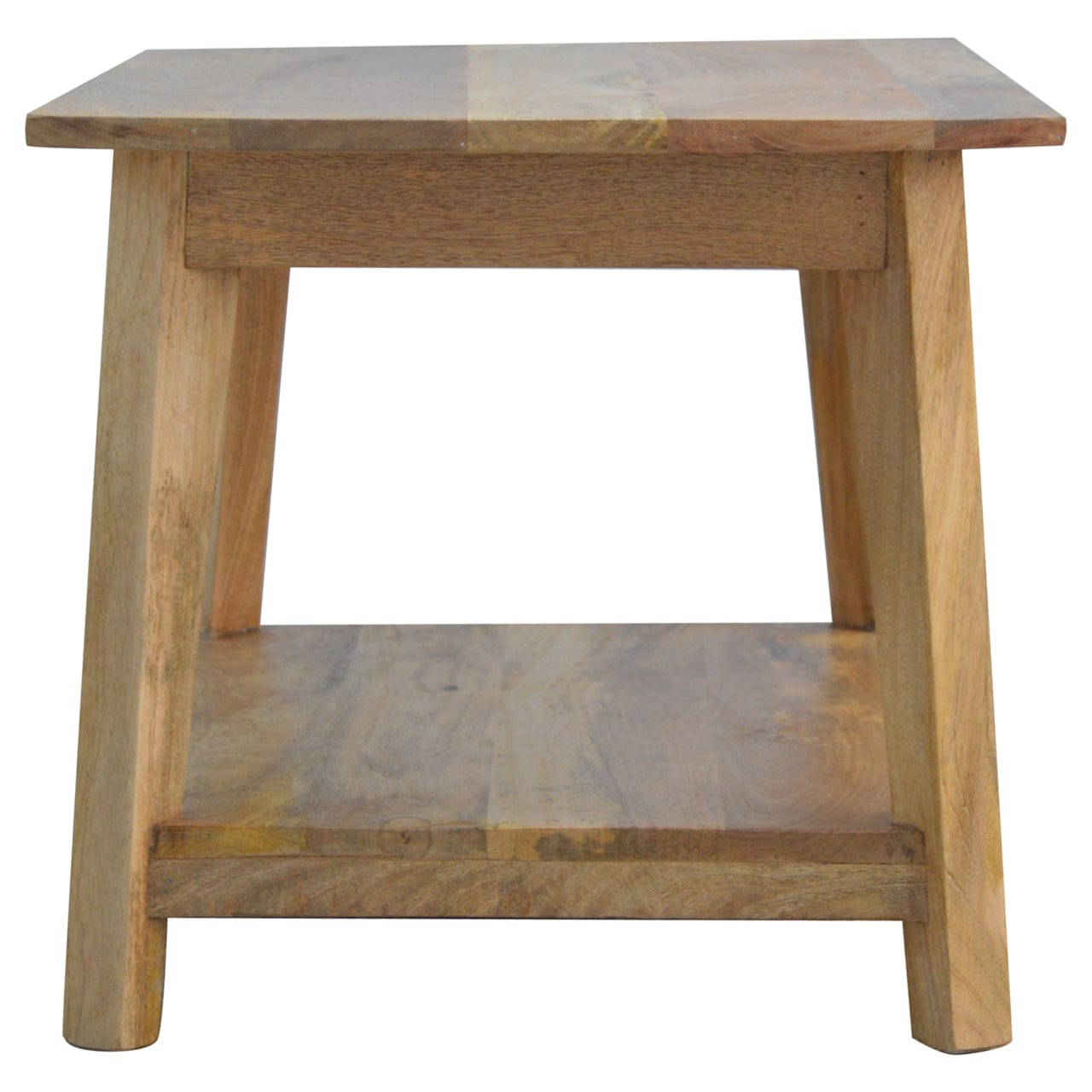 Mid-Century Modern Coffee Table - Solid Mango Wood Center Table for Living Room - product view 6 showing handcrafted...