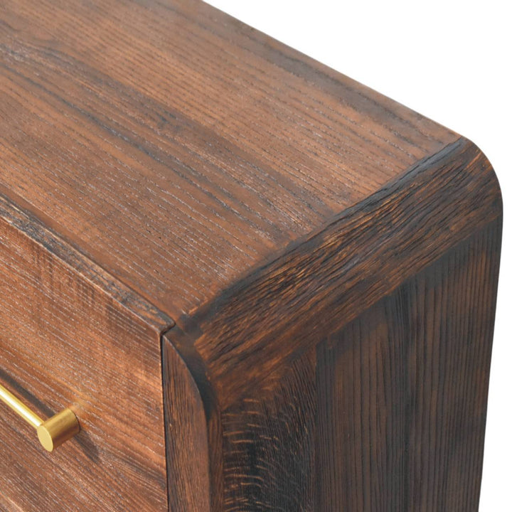 Copenhagen 4-Drawer Dresser - Solid Mango Wood Storage Chest for Bedroom - product view 5 showing handcrafted solid mango...