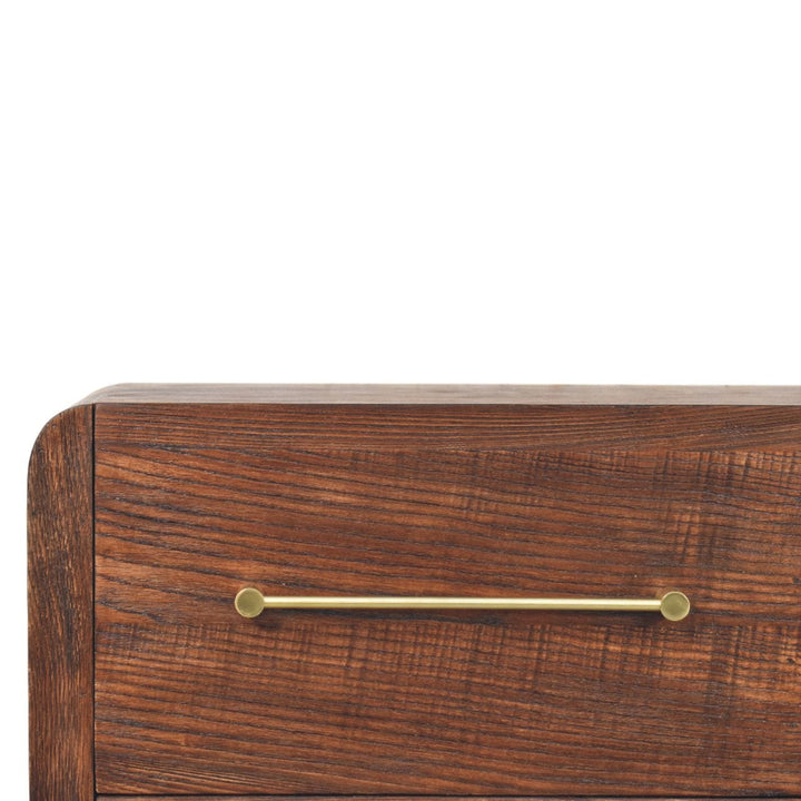 Copenhagen 4-Drawer Dresser - Solid Mango Wood Storage Chest for Bedroom - product view 4 showing handcrafted solid mango...