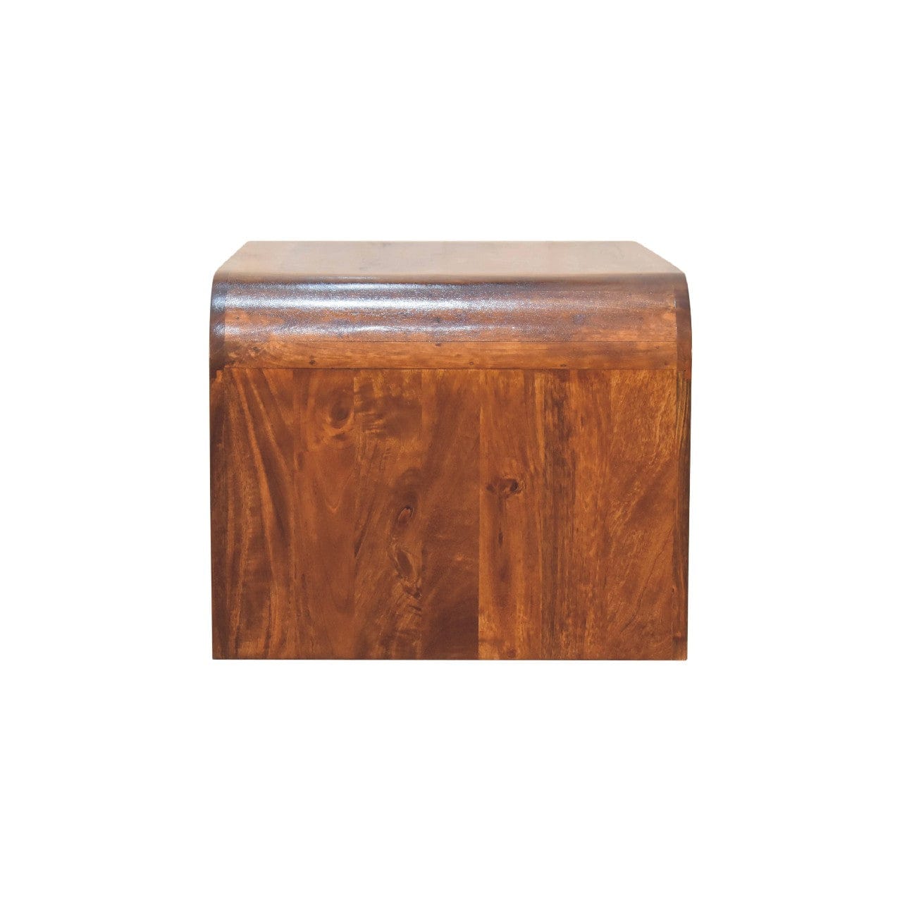 Darcy Chestnut Coffee Table - Solid Mango Wood Center Table for Living Room - product view 9 showing handcrafted solid...