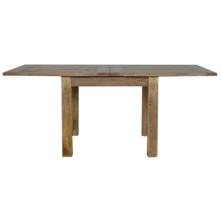 Extendable Butterfly Dining Table - Solid Mango Wood Kitchen Table - product view 3 showing handcrafted solid mango wood...