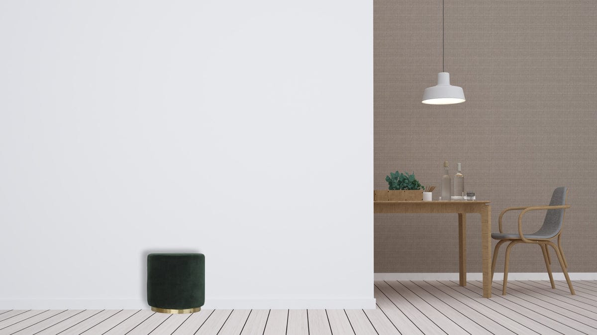 Emerald Velvet Gold Footstool - Solid Mango Wood Accent Stool for Living Room - product view 8 showing handcrafted solid...