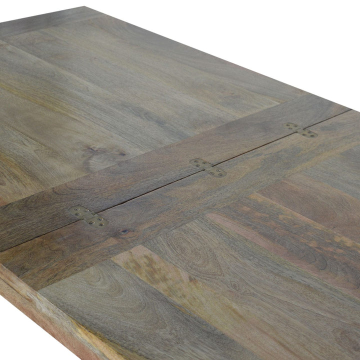 Extendable Butterfly Dining Table - Solid Mango Wood Kitchen Table - product view 10 showing handcrafted solid mango wood...