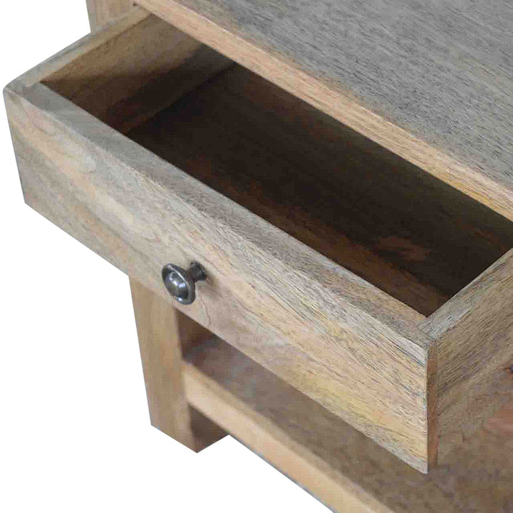 Farmhouse Country 4 Drawer Coffee Table - Solid Mango Wood Center Table for Living Room - product view 7 showing...