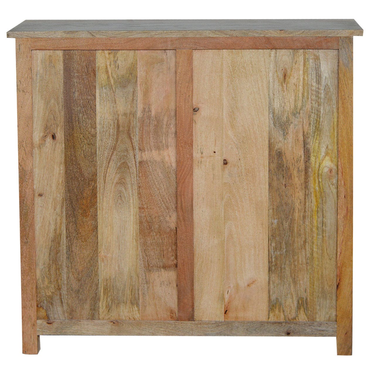 Farmhouse Country Style Sideboard - Solid Mango Wood Buffet Cabinet for Dining Room - product view 4 showing handcrafted...