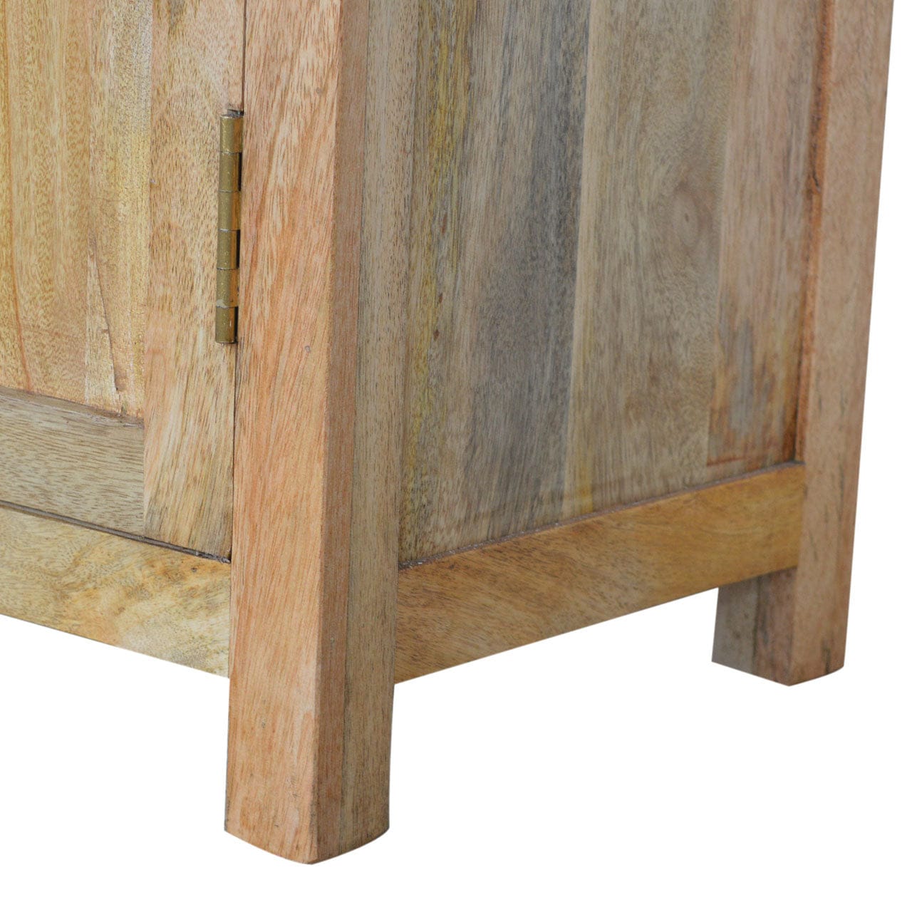 Farmhouse Country Style Sideboard - Solid Mango Wood Buffet Cabinet for Dining Room - product view 2 showing handcrafted...