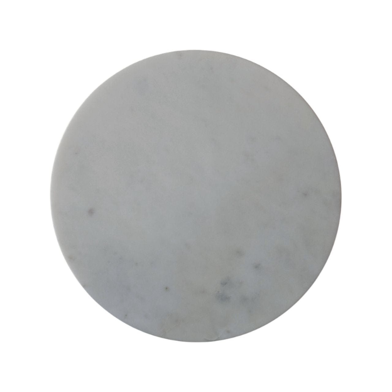 Fluted Marble End Table - Solid Mango Wood Side Table for Living Room - product view 9 showing handcrafted solid mango...