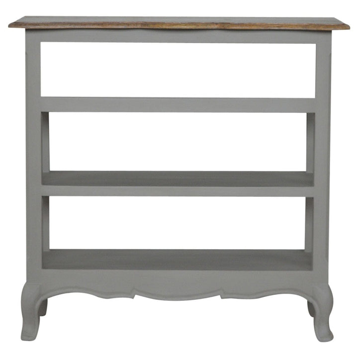 French Style Console Table - Solid Mango Wood Hallway Console for Entryway - product view 6 showing handcrafted solid...