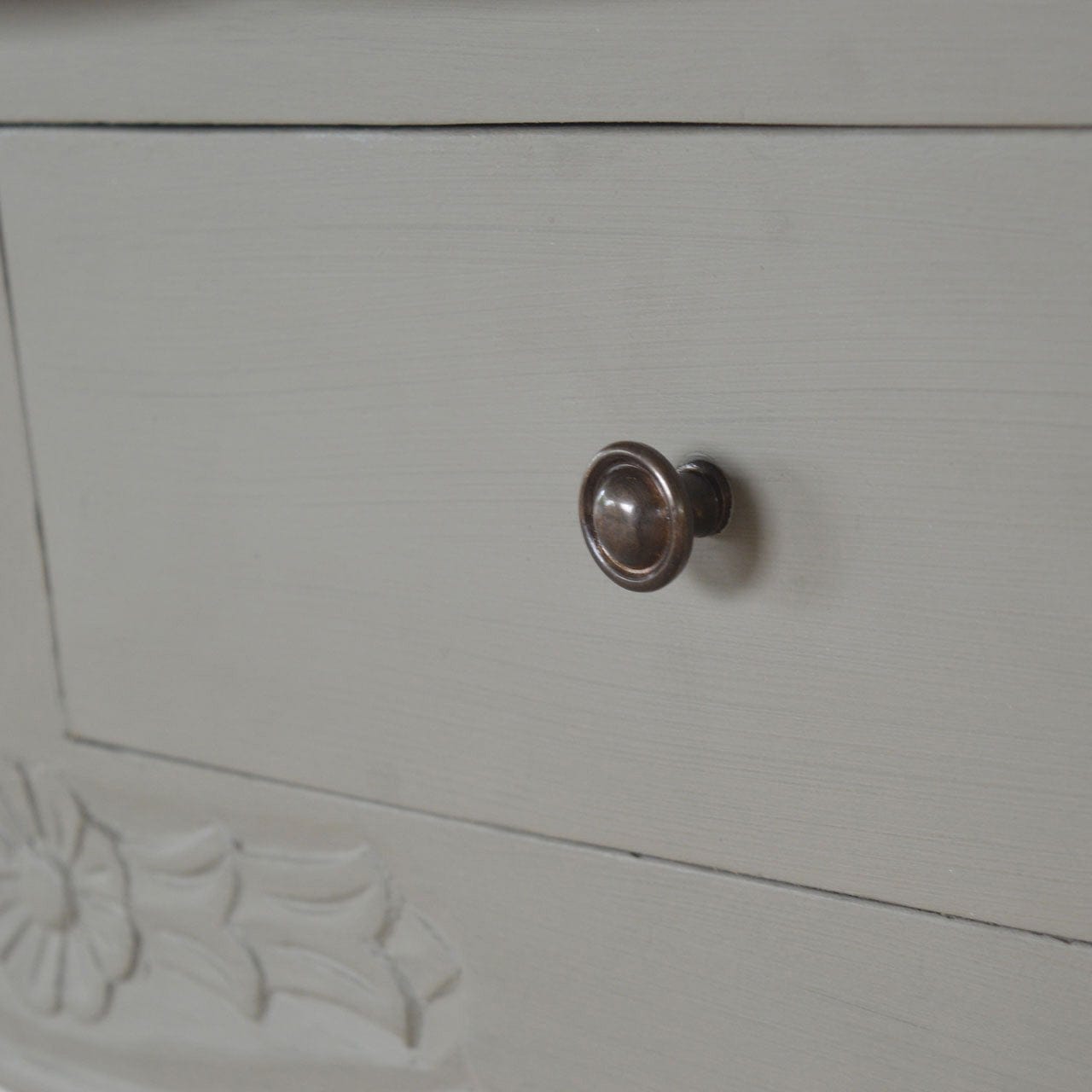 French Style Console Table - Solid Mango Wood Hallway Console for Entryway - product view 5 showing handcrafted solid...