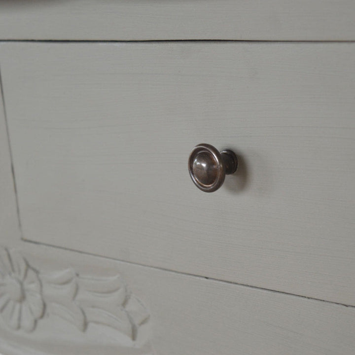 French Style Console Table - Solid Mango Wood Hallway Console for Entryway - product view 5 showing handcrafted solid...
