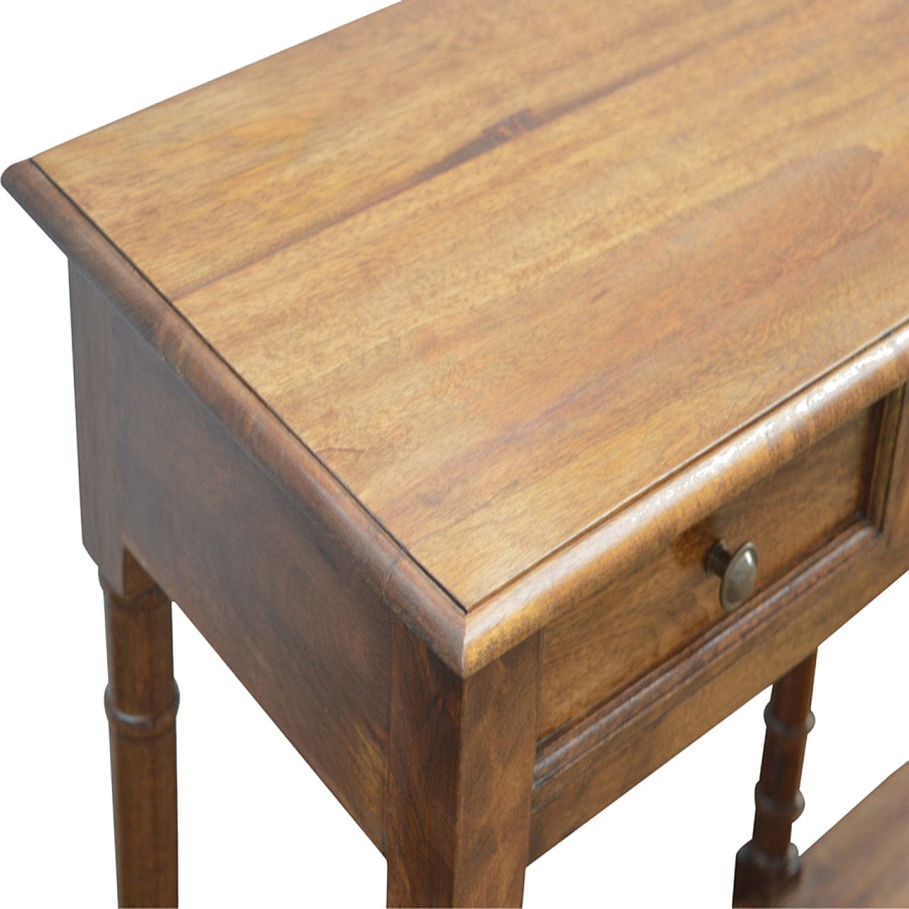 Functional 4 Drawer Hallway Console Table - Solid Mango Wood Hallway Console for Entryway - product view 7 showing...