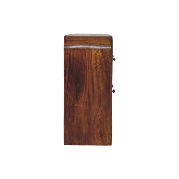 Functional Darcy 3 over 3 Drawer Dresser - Solid Mango Wood Storage Chest for Bedroom - product view 8 showing...