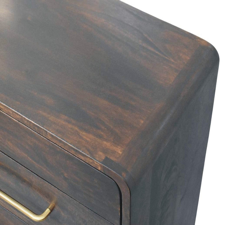 Functional Hudson 8 Drawer Dresser - Solid Mango Wood Storage Chest for Bedroom - product view 5 showing handcrafted...