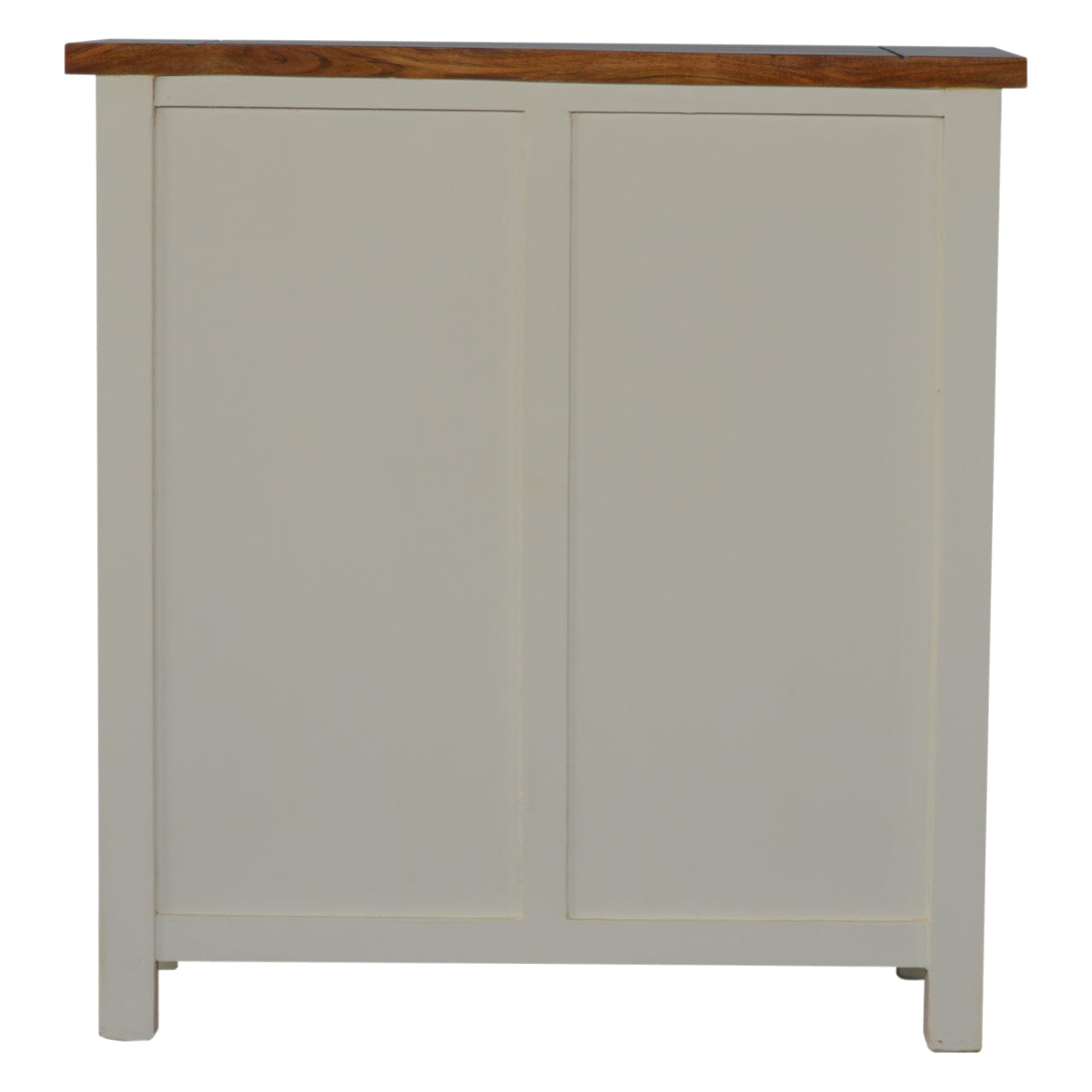 2 Tone Kitchen Unit in Solid Mango Wood - product view 8 showing handcrafted solid mango wood furniture