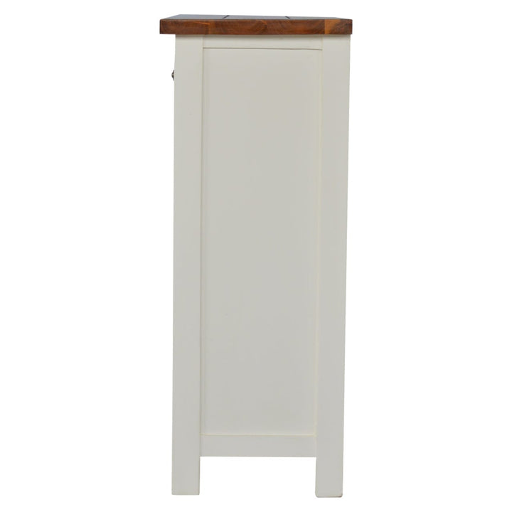 2 Tone Kitchen Unit in Solid Mango Wood - product view 7 showing handcrafted solid mango wood furniture