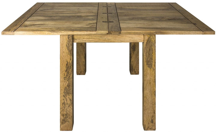 Granary Butterfly Dining Table - Solid Mango Wood Kitchen Table - product view 4 showing handcrafted solid mango wood...