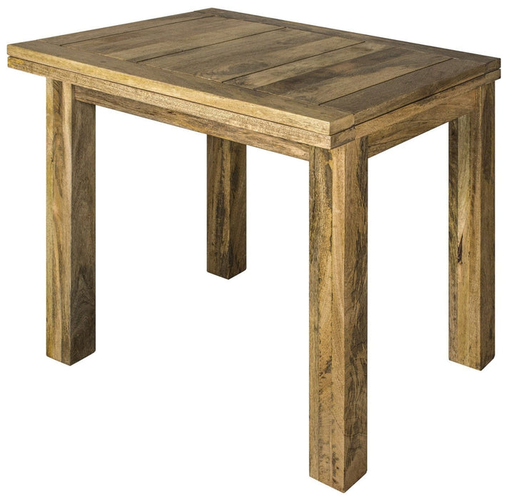 Granary Butterfly Dining Table - Solid Mango Wood Kitchen Table - product view 2 showing handcrafted solid mango wood...