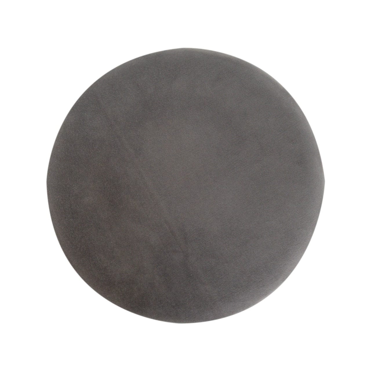 Grey Velvet Wooden Footstool - Solid Mango Wood Accent Stool for Living Room - product view 7 showing handcrafted solid...