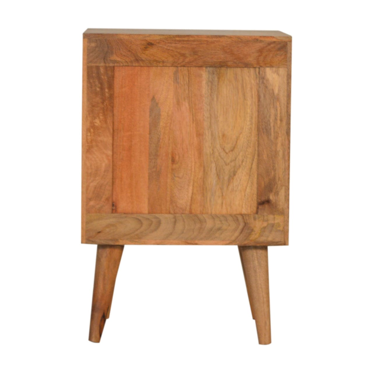 Handcrafted Acadia White Door Nightstand - Solid Mango Wood Bedside Table for Bedroom - product view 8 showing...