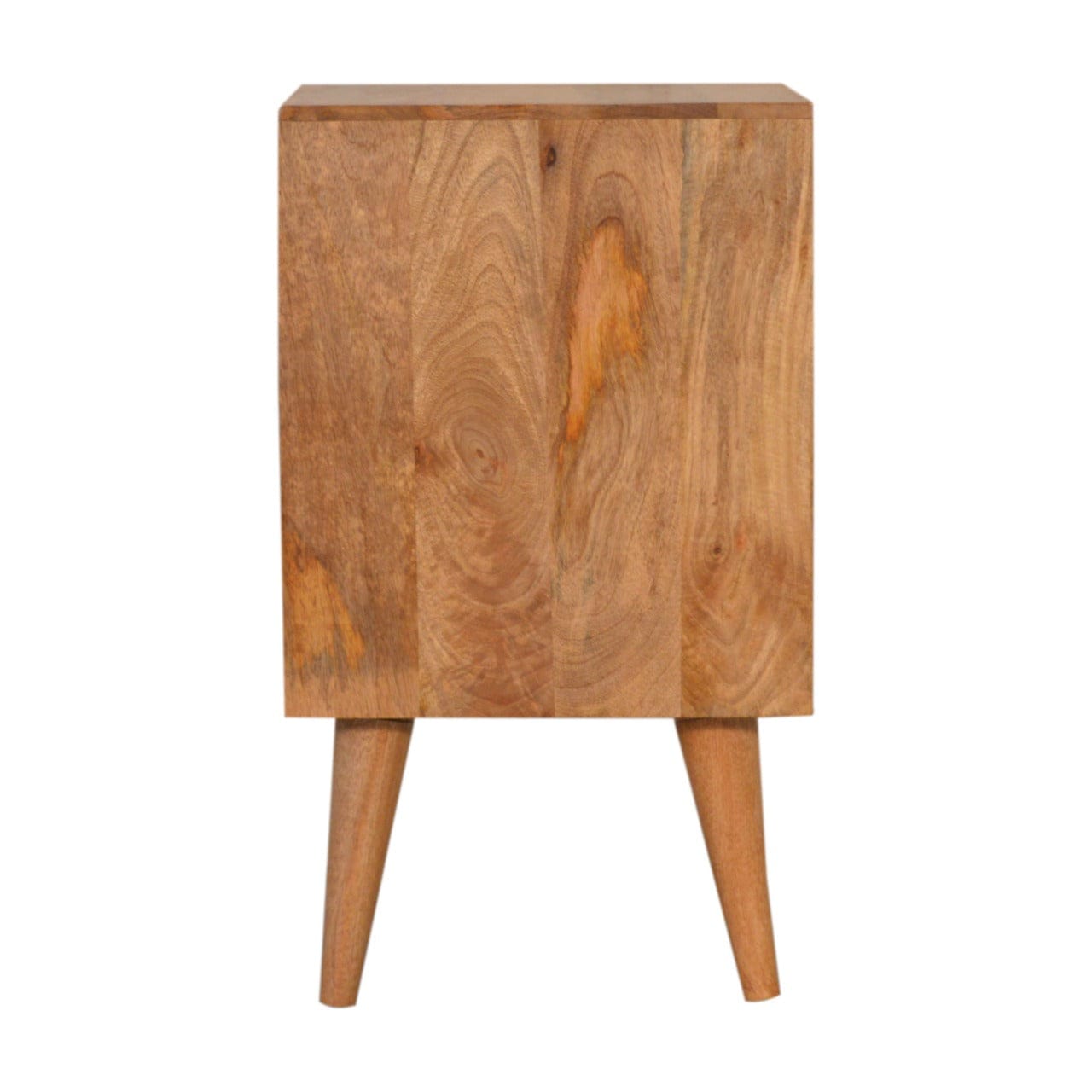 Handcrafted Acadia White Door Nightstand - Solid Mango Wood Bedside Table for Bedroom - product view 7 showing...