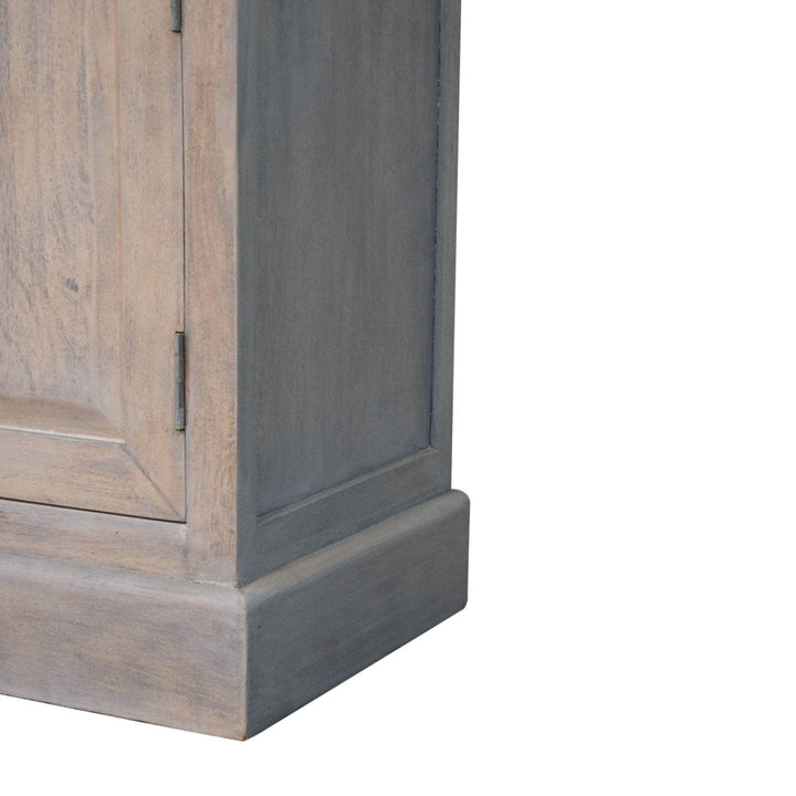 Handcrafted Acid Wash Mango Wood Sideboard - Solid Wood Storage Cabinet for Living Room - product view 9 showing...