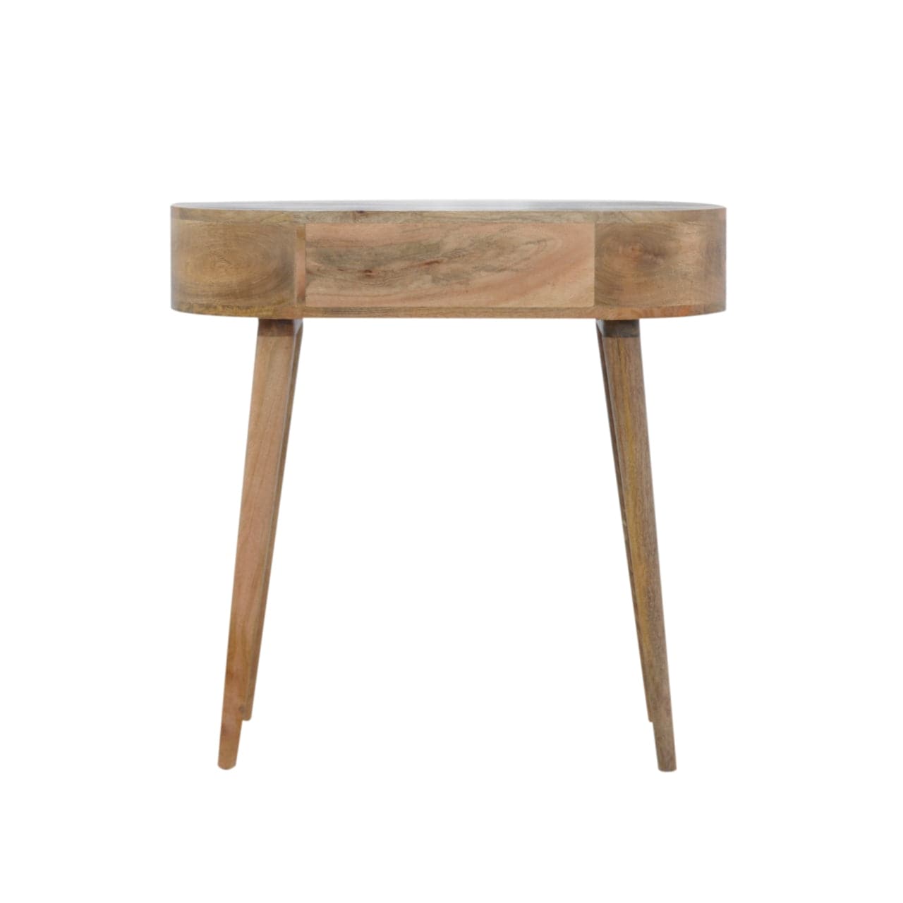 Handcrafted Console Table - Entryway & Hallway Table in Solid Mango Wood - product view 9 showing handcrafted solid mango...