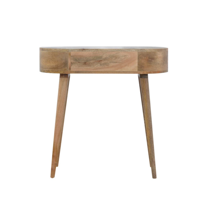 Handcrafted Console Table - Entryway & Hallway Table in Solid Mango Wood - product view 9 showing handcrafted solid mango...