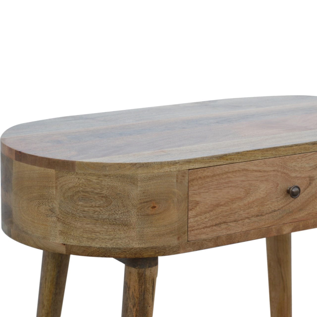 Handcrafted Console Table - Entryway & Hallway Table in Solid Mango Wood - product view 8 showing handcrafted solid mango...