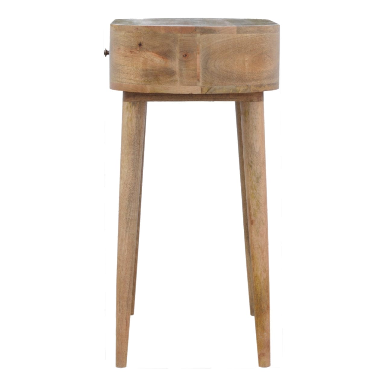 Handcrafted Console Table - Entryway & Hallway Table in Solid Mango Wood - product view 7 showing handcrafted solid mango...