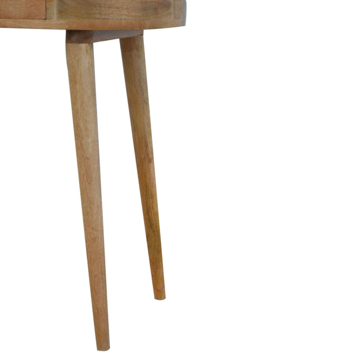 Handcrafted Console Table - Entryway & Hallway Table in Solid Mango Wood - product view 5 showing handcrafted solid mango...