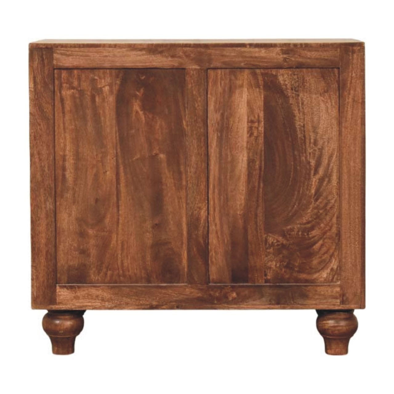 Handcrafted Arco Groove Sideboard - Solid Mango Wood Buffet Cabinet for Dining Room - product view 9 showing handcrafted...