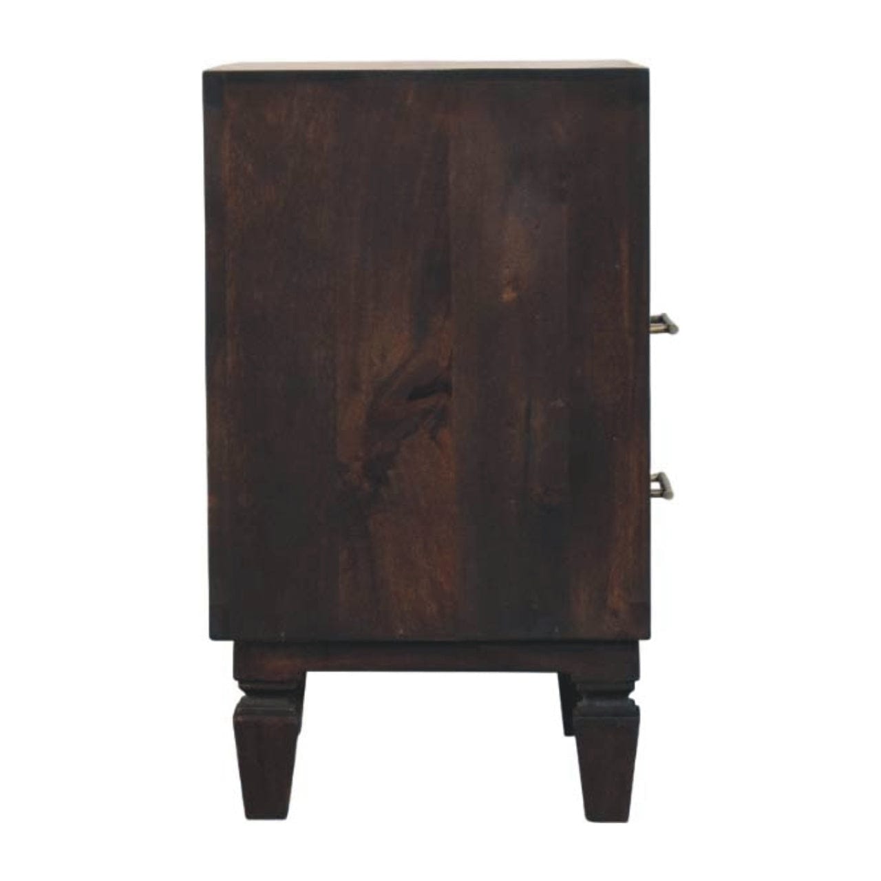 Handcrafted Arno Nightstand - Solid Mango Wood Bedside Table for Bedroom - product view 8 showing handcrafted solid mango...
