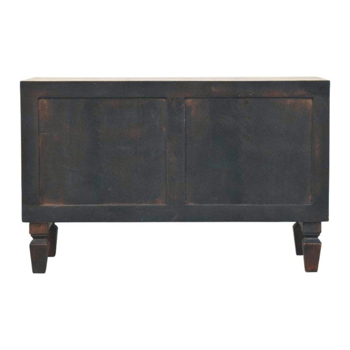 Handcrafted Arno Shoe Storage Unit - Solid Mango Wood Shoe Cabinet for Entryway & Hallway - product view 10 showing...