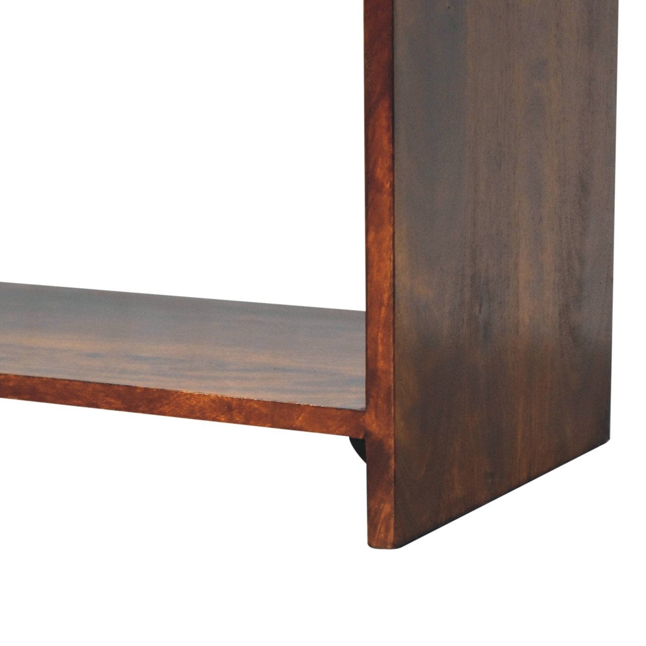 Handcrafted Aspen Slim TV Stand - Solid Mango Wood Entertainment Center for Living Room - product view 8 showing...