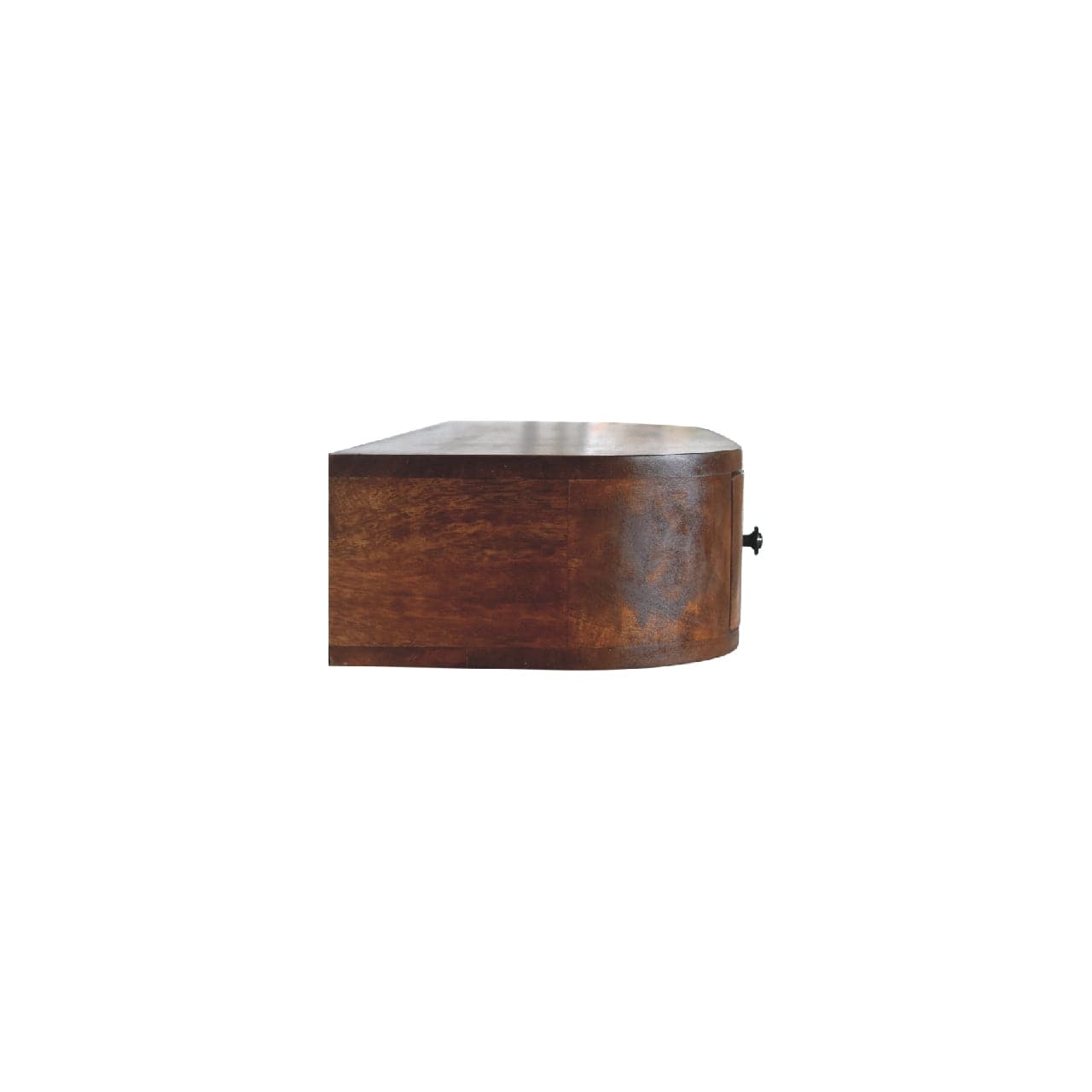 Handcrafted Lunar 2 Drawer Floating Console Table - Entryway & Hallway Table in Solid Mango Wood - product view 8 showing...