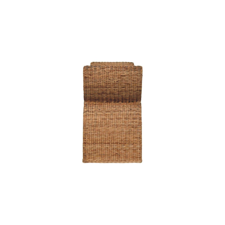 Handcrafted Rattan Weave Boucle Bench - Solid Mango Wood Seating Furniture for Entryway - product view 8 showing...