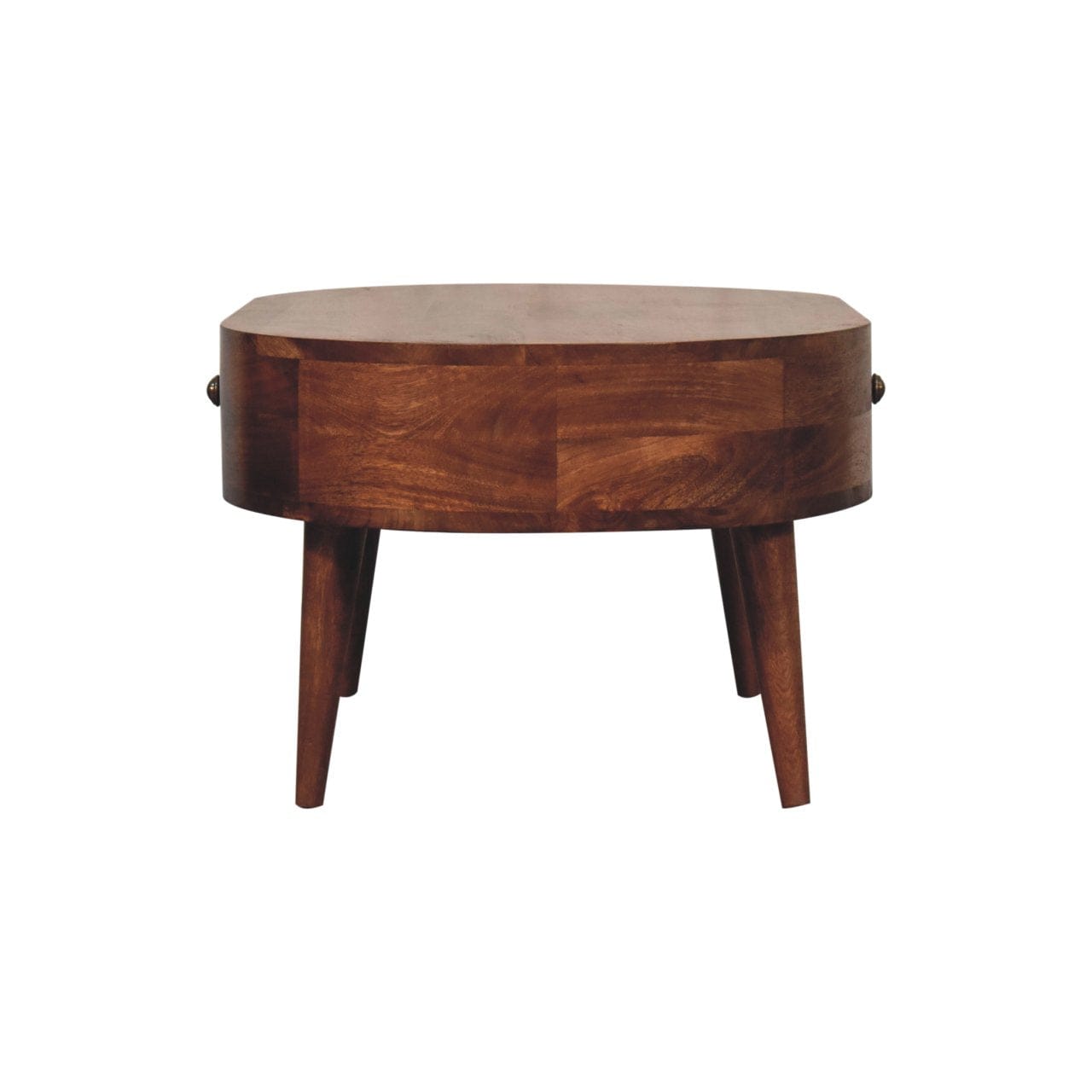 Honey Caramel Coffee Table - Solid Mango Wood Center Table for Living Room - product view 8 showing handcrafted solid...