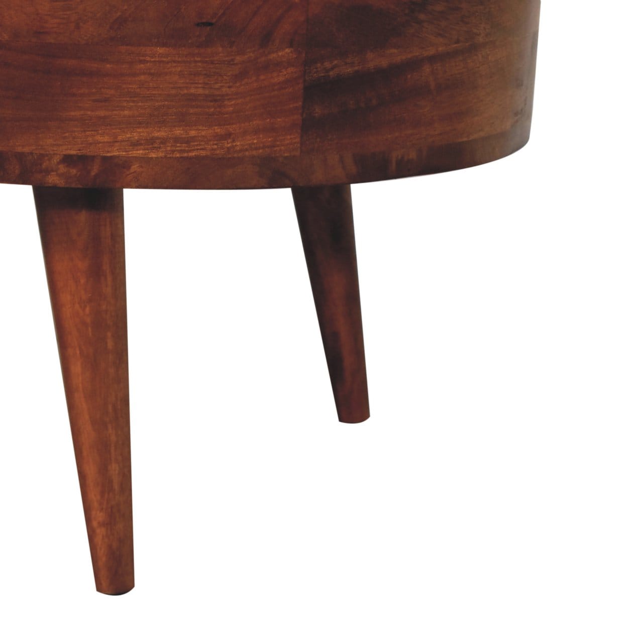 Honey Caramel Coffee Table - Solid Mango Wood Center Table for Living Room - product view 7 showing handcrafted solid...