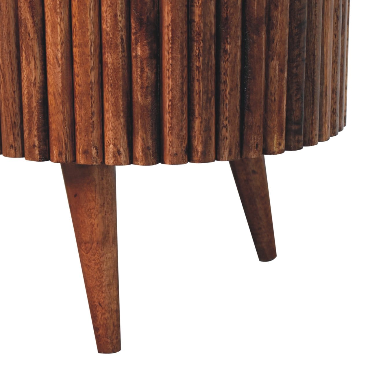 Honey Caramel Mokka Coffee Table - Solid Mango Wood Center Table for Living Room - product view 8 showing handcrafted...