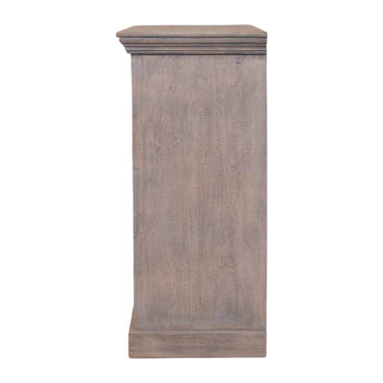 Jaipur Lattice Sideboard - Solid Mango Wood Buffet Cabinet for Dining Room - product view 9 showing handcrafted solid...