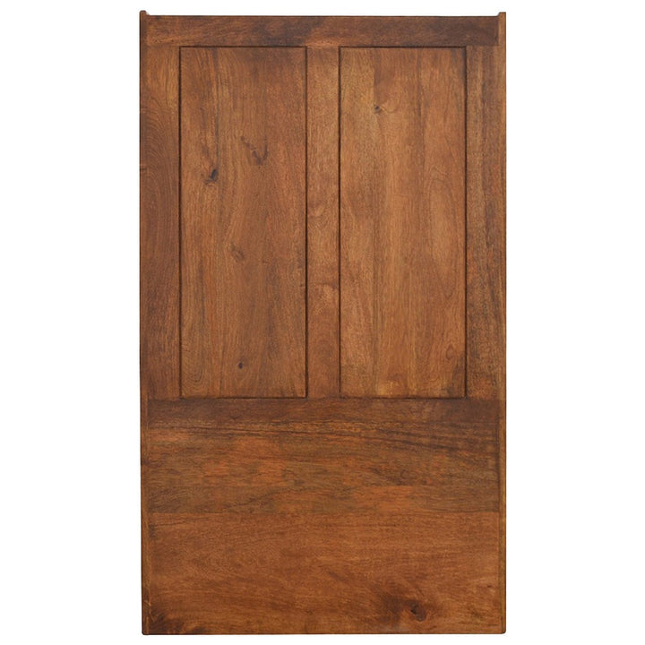Lid up County Style Monks Bench - Solid Mango Wood Seating Furniture for Entryway - product view 6 showing handcrafted...