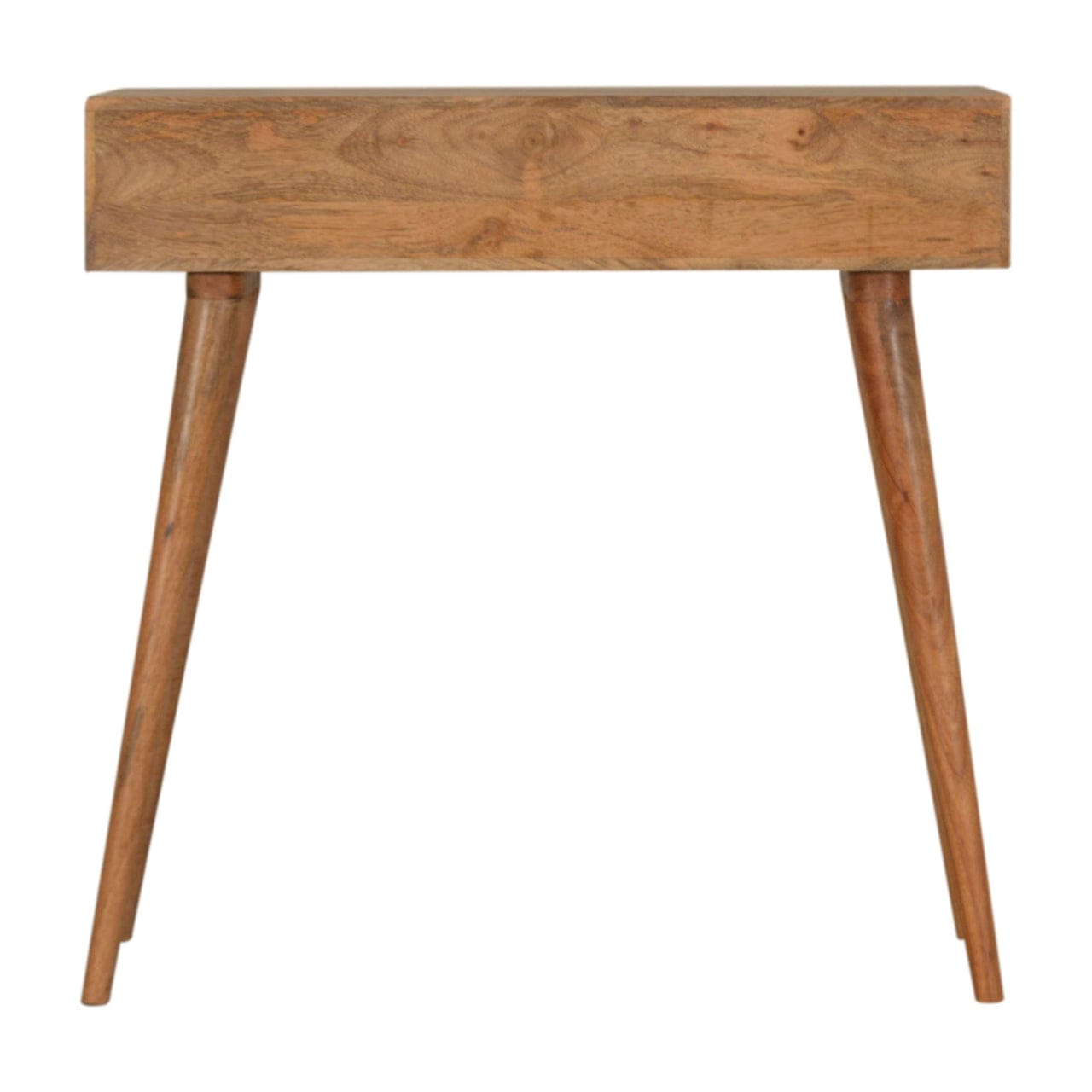 Mid-Century Modern Acadia Console Table - Solid Mango Wood Hallway Console for Entryway - product view 8 showing...