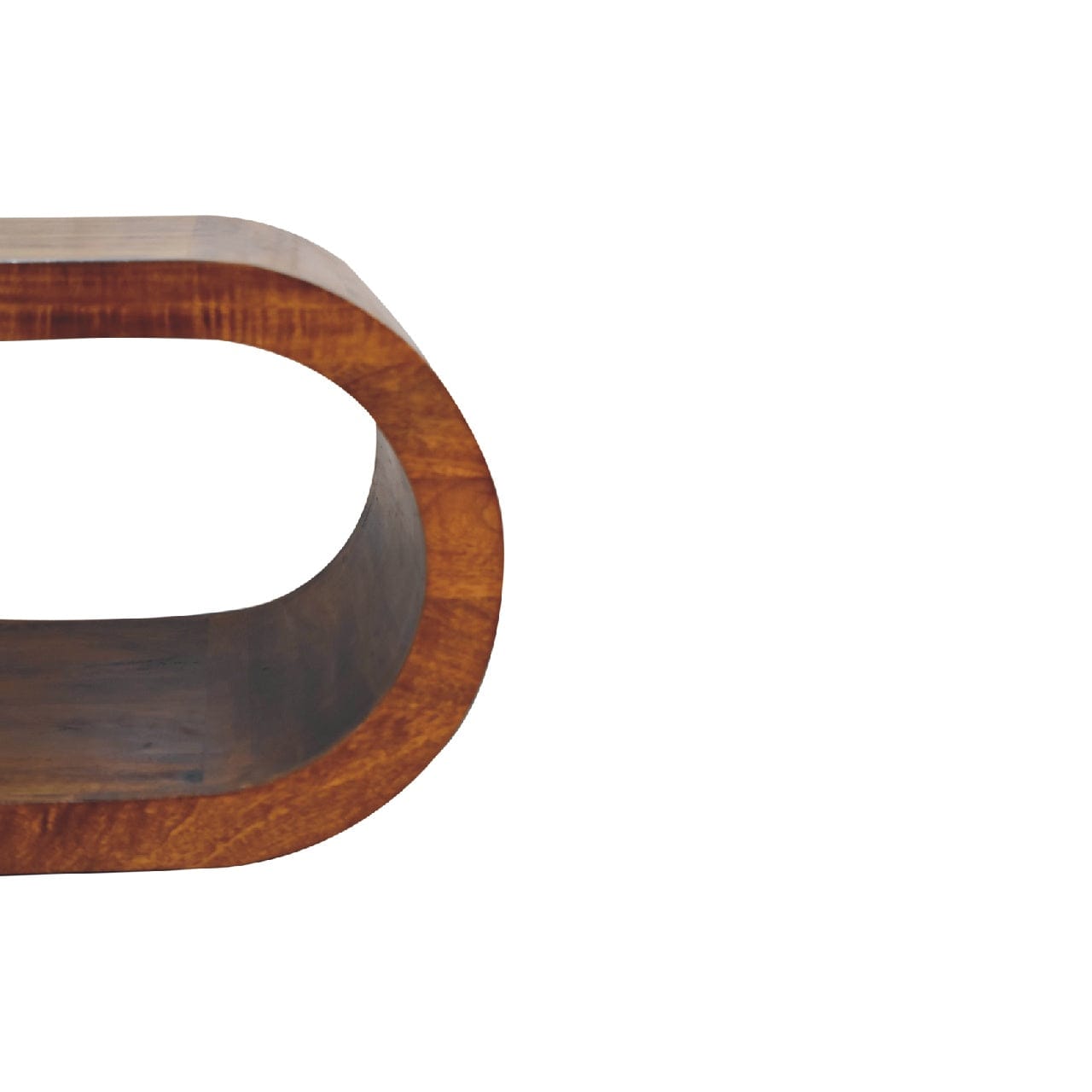 Handcrafted Coffee Table - Solid Mango Wood Center Table for Living Room - product view 5 showing handcrafted solid mango...