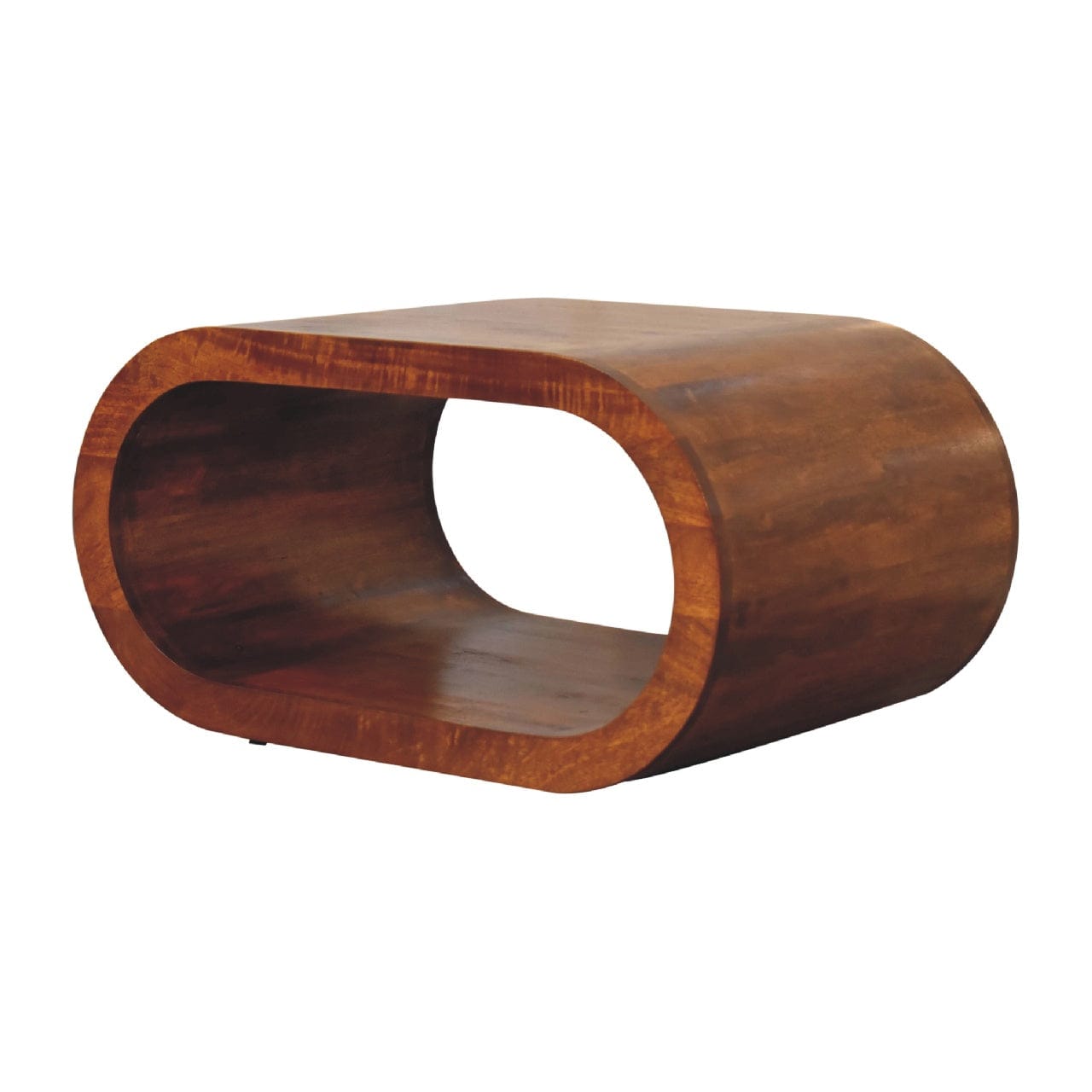 Handcrafted Coffee Table - Solid Mango Wood Center Table for Living Room - product view 3 showing handcrafted solid mango...