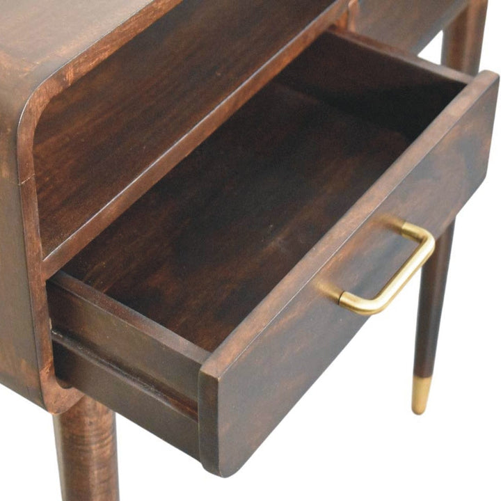 Mid-Century Modern Apollo Loop Console Desk - Entryway & Hallway Table in Solid Mango Wood - product view 6 showing...