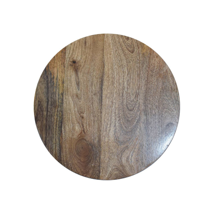 Mid-Century Modern Ariella End Table - Solid Mango Wood Side Table for Living Room - product view 6 showing handcrafted...