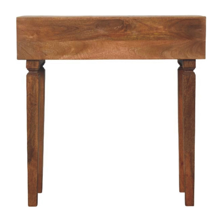 Mid-Century Modern Arno Console Table - Solid Mango Wood Hallway Console for Entryway - product view 9 showing...