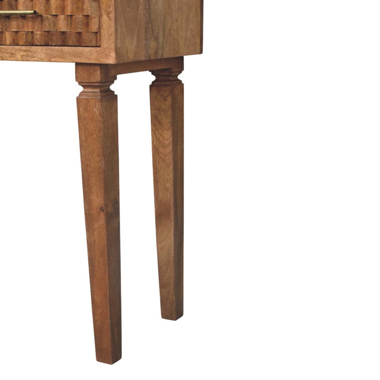 Mid-Century Modern Arno Console Table - Solid Mango Wood Hallway Console for Entryway - product view 7 showing...