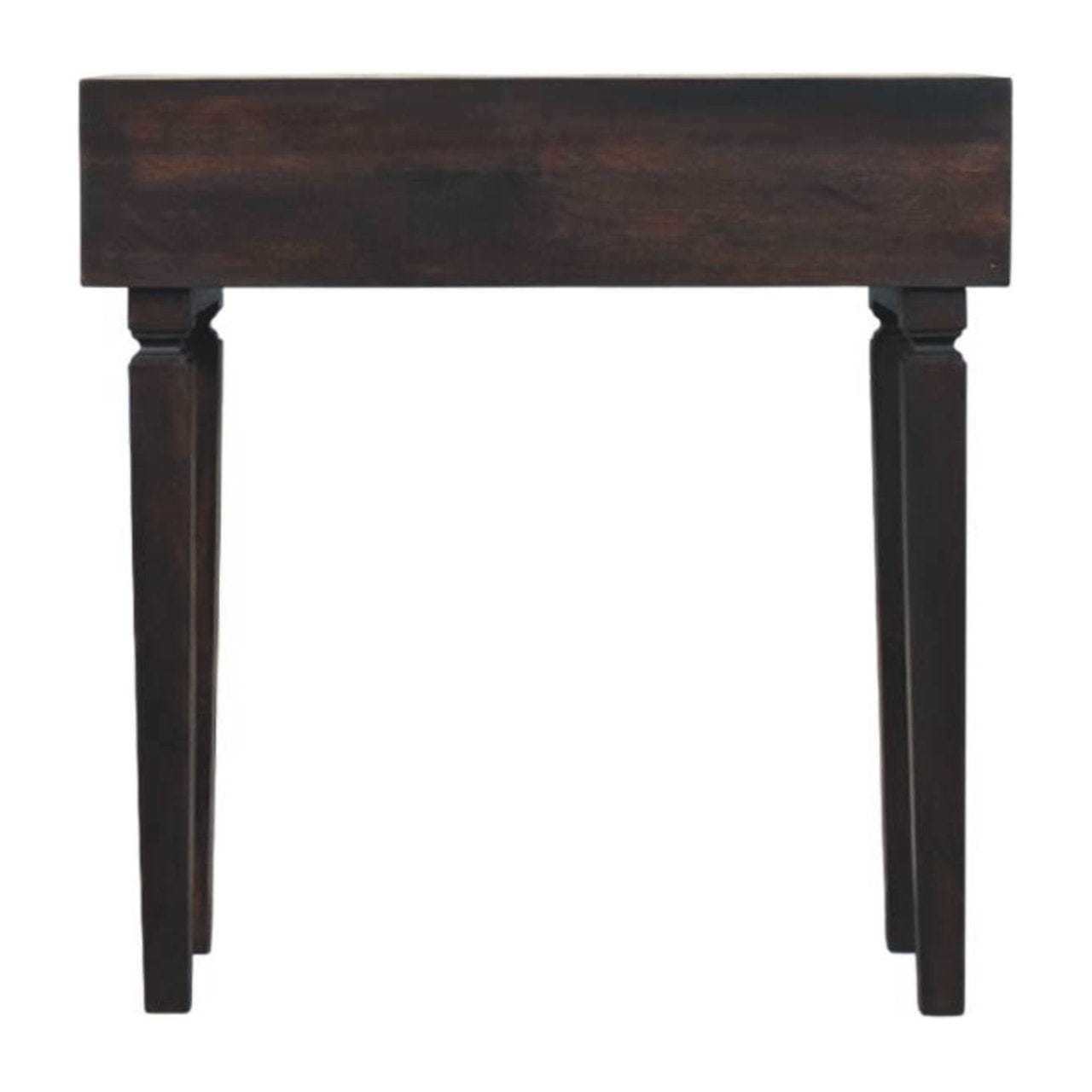 Mid-Century Modern Arno Console Table - Solid Mango Wood Hallway Console for Entryway - product view 9 showing...